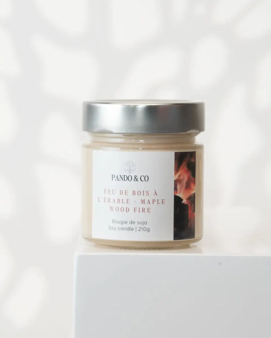 BOUGIE EXCLUSIVE | FEU DE BOIS À L'ÉRABLE - Pando & co -