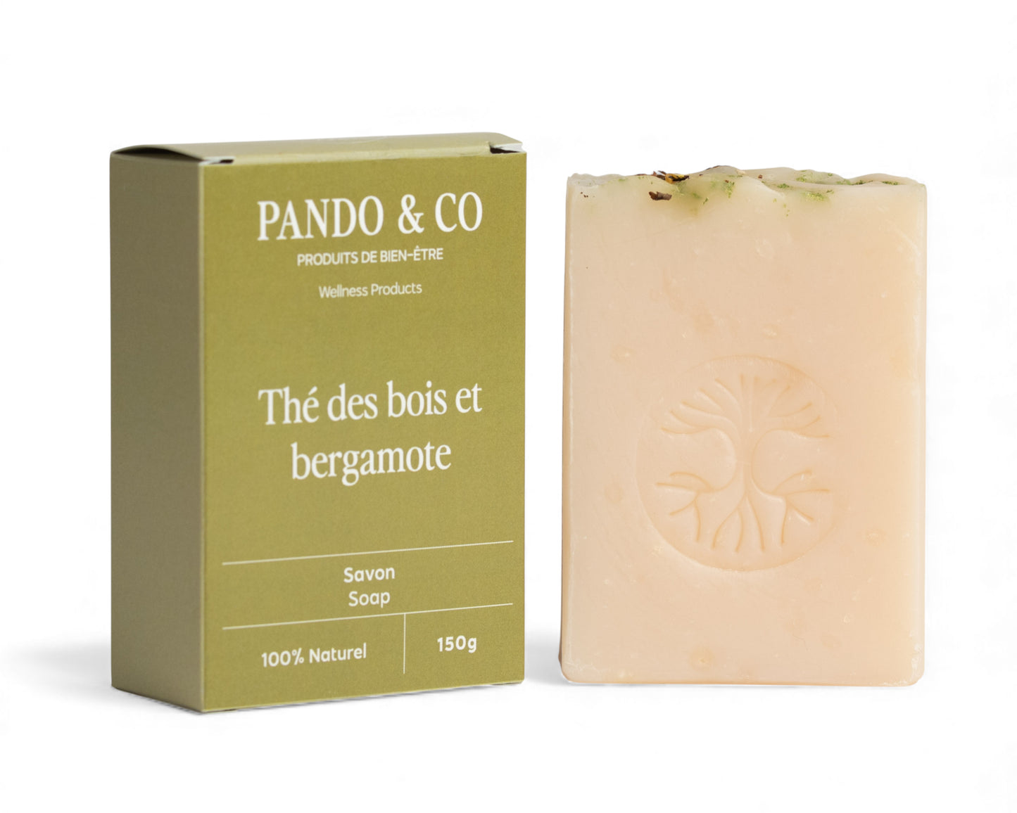Savon corporel - Thé des bois & bergamote | Pando & Co