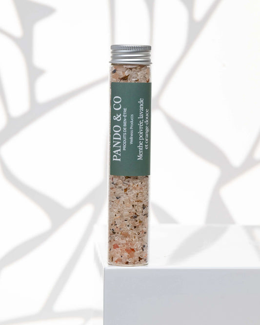 SEL DE BAIN | MENTHE POIVRÉE, LAVANDE & ORANGE Pando & co