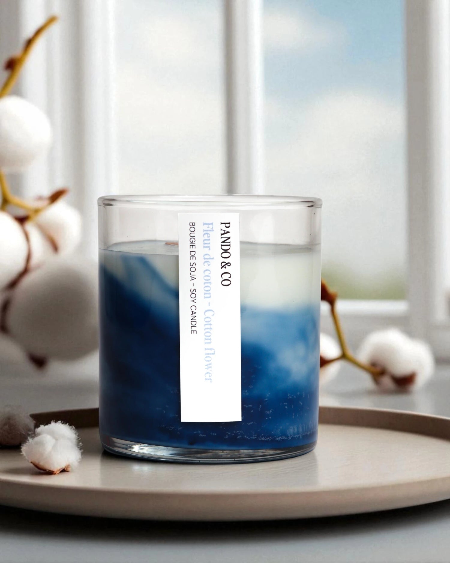 BOUGIE ARTISTE FLEUR DE COTON - PANDO & CO