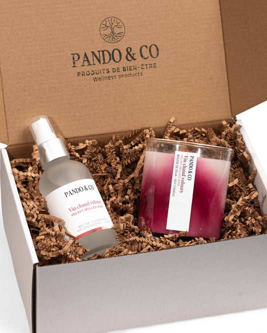 BOÎTE CADEAU - DUO BOUGIE ARTISTE & BRUINE | PANDO & CO