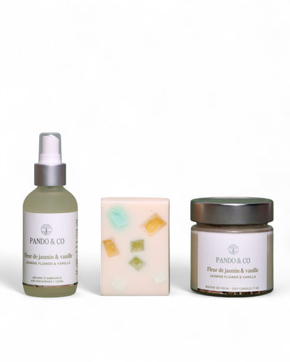 Boite cadeau - Fleur de jasmin & vanille - Pando & Co