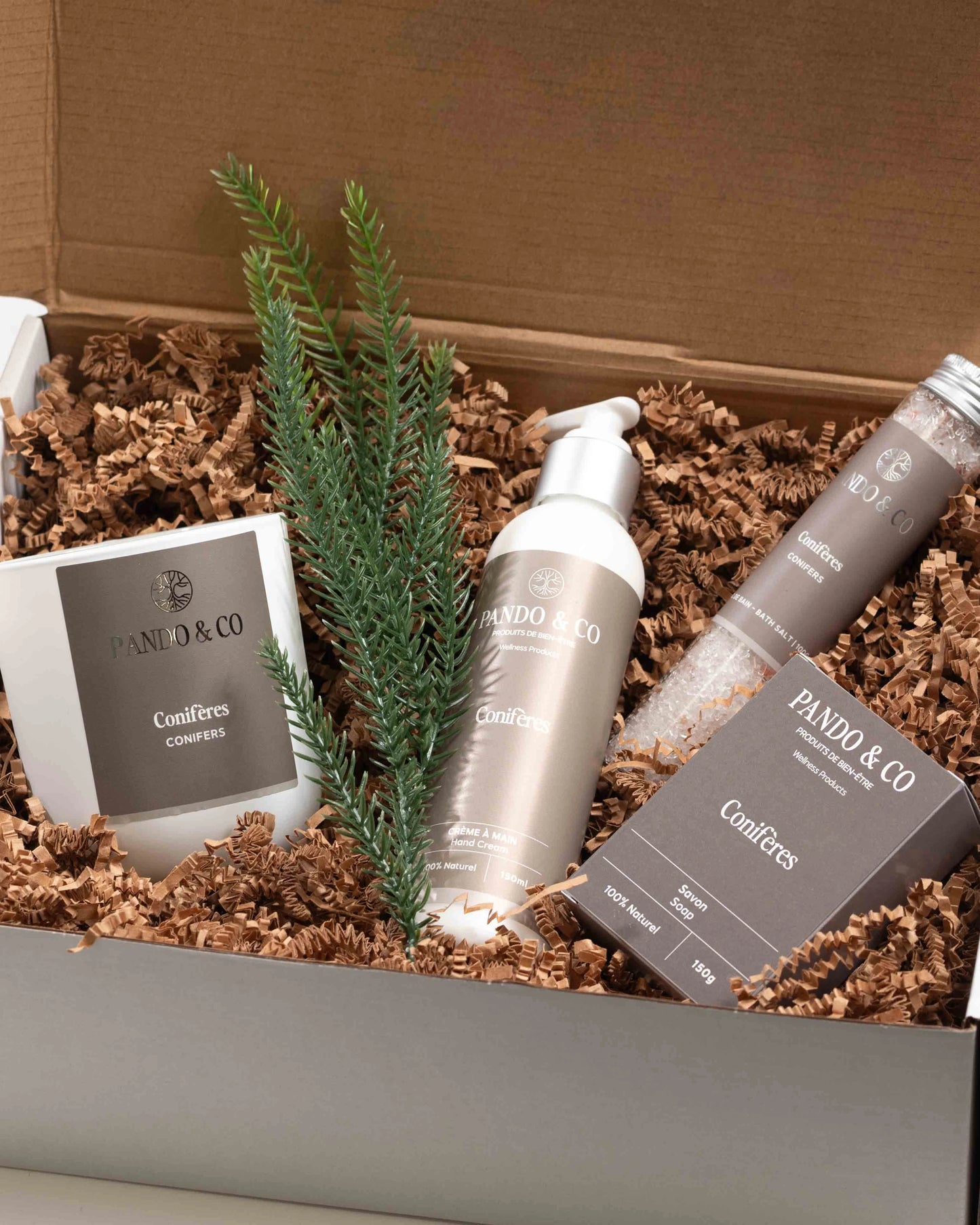 Boîte cadeau - Le boisé (collection Conifères) | Pando & Co