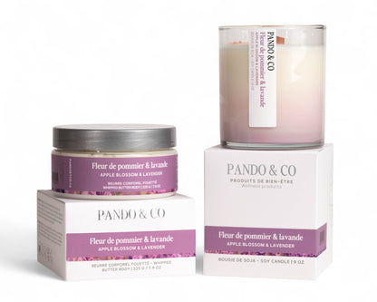 BOUGIE ARTISTE - FLEUR DE POMMIER & LAVANDE | PANDO ET CO