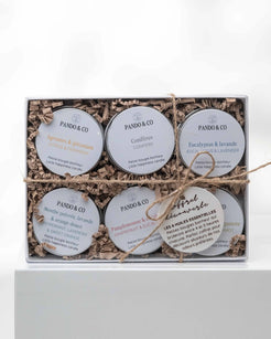 COFFRET DÉCOUVERTE | 6 BOUGIES AUX HUILES ESSENTIELLES Pando & co