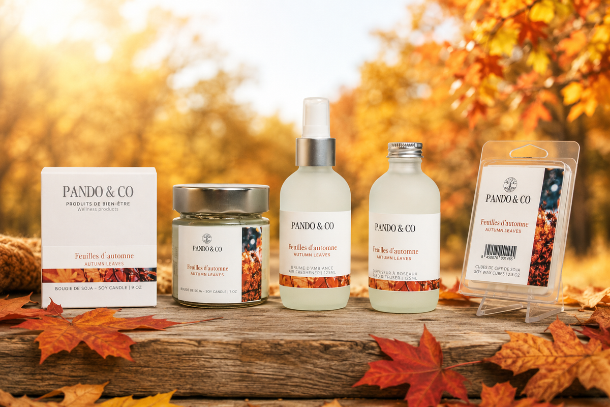 BOUGIE - FEUILLES D'AUTOMNE