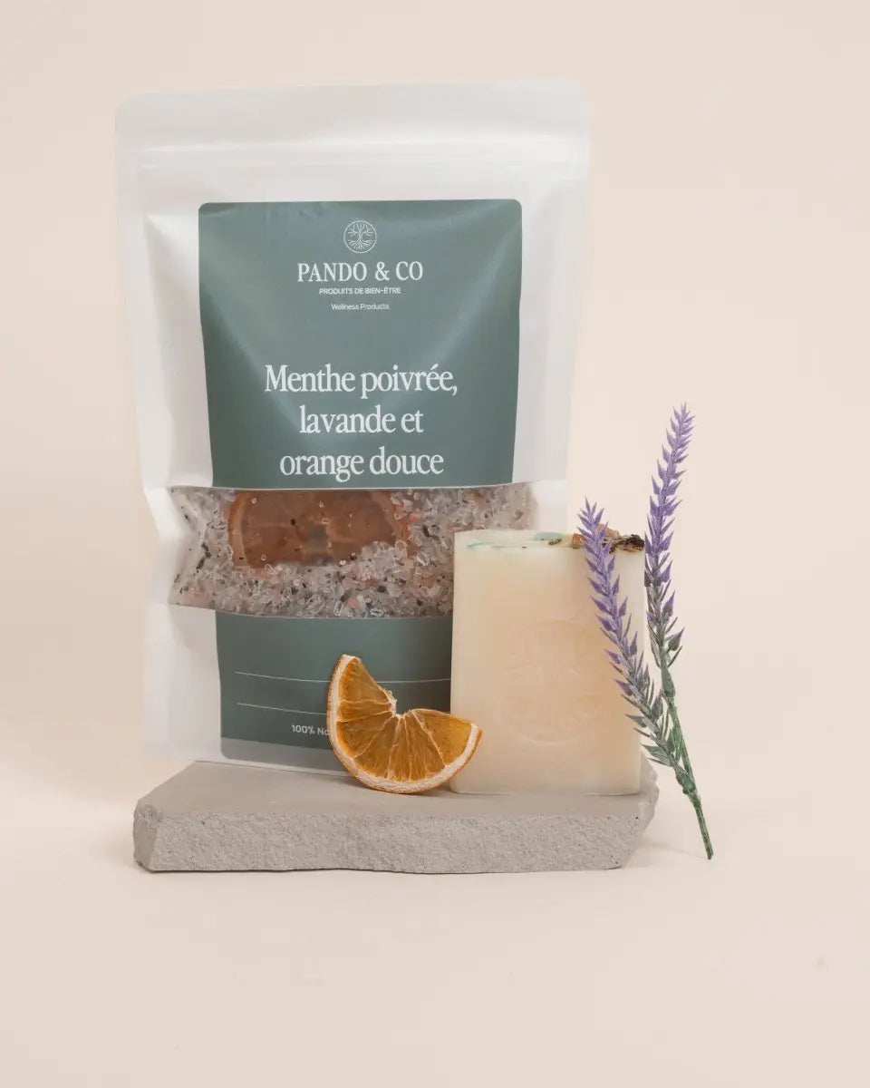 DUO | MENTHE POIVRÉE, LAVANDE & ORANGE - Pando & co - Bougie