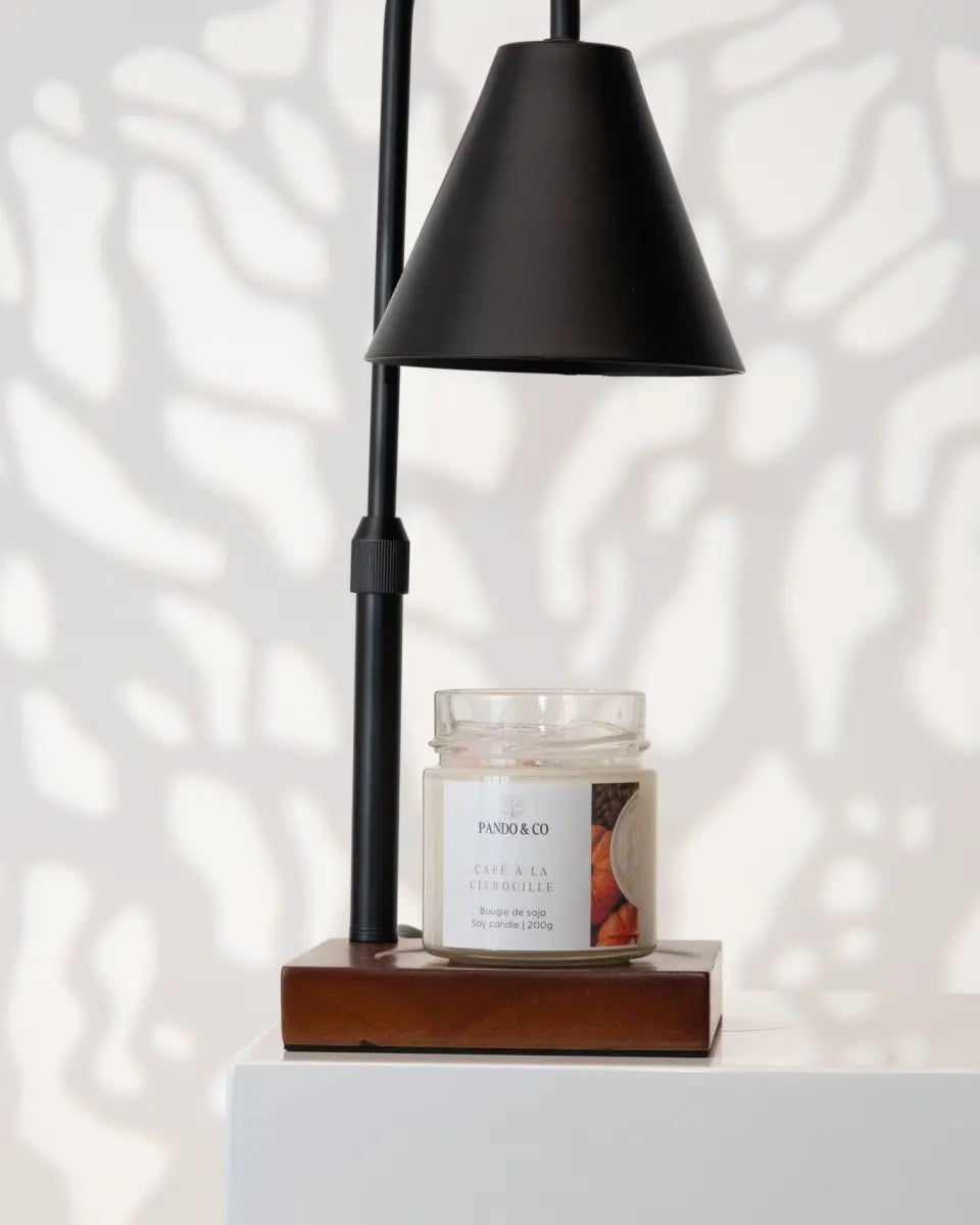 LAMPE CHAUFFE - BOUGIES | NOIRE - Pando & co - 