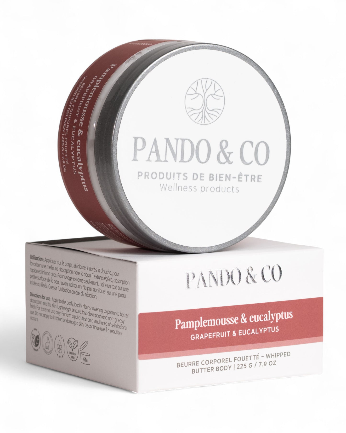 BEURRE CORPOREL FOUETTÉ - PAMPLEMOUSSE & EUCALYPTUS | Pando & Co