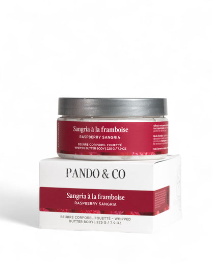 BEURRE CORPOREL FOUETTÉ | SANGRIA À LA FRAMBOISE - Pando & Co