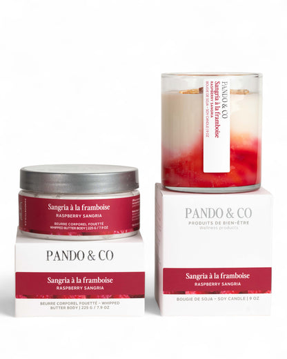 BEURRE CORPOREL FOUETTÉ | SANGRIA À LA FRAMBOISE - Pando & Co