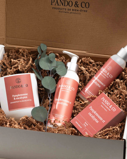 BOÎTE CADEAU - DÉCOUVERTE DE PAMPLEMOUSSE & EUCALYPTUS | Pando & Co