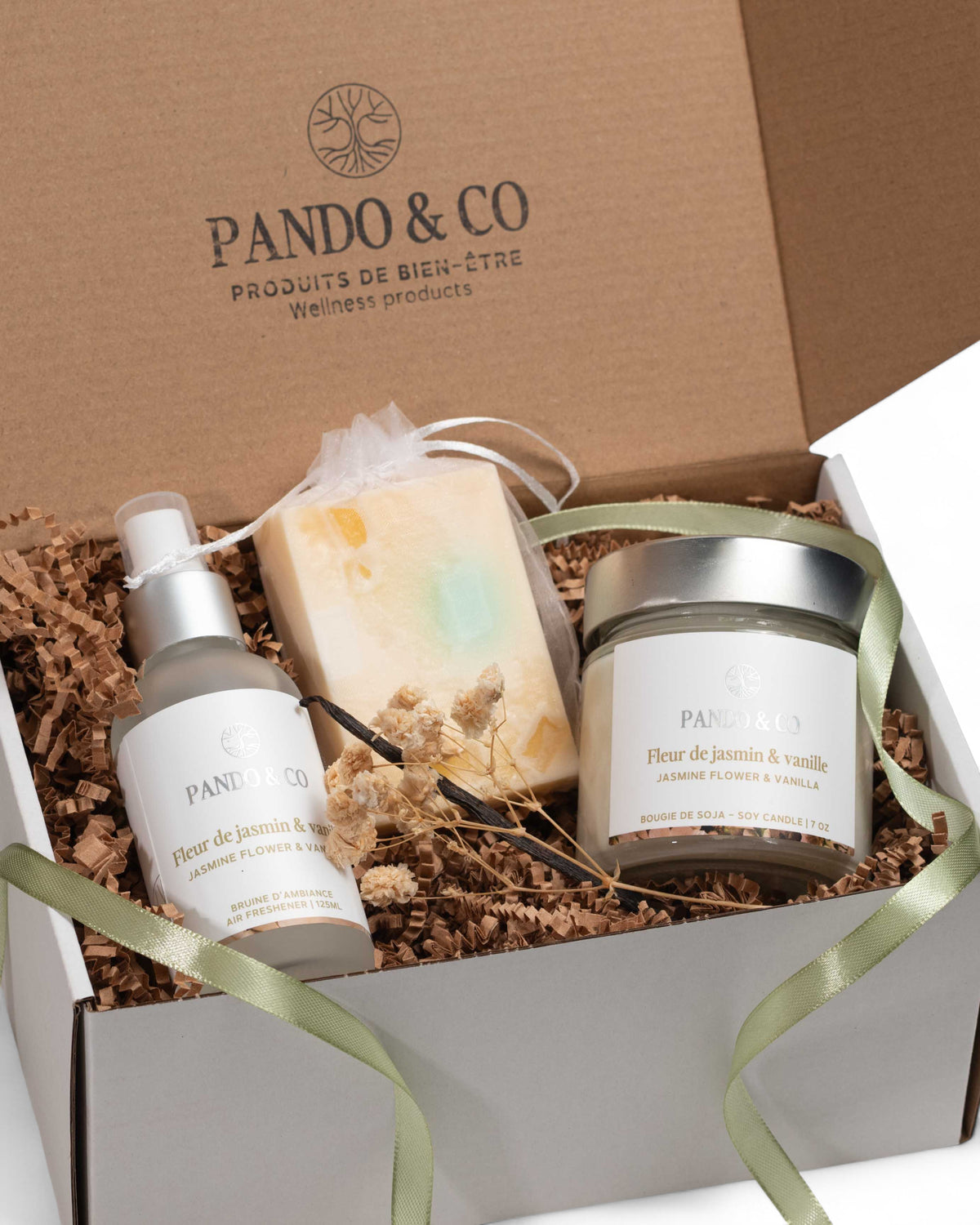 BOÎTE CADEAU | FLEUR DE JASMIN & VANILLE - PANDO & CO