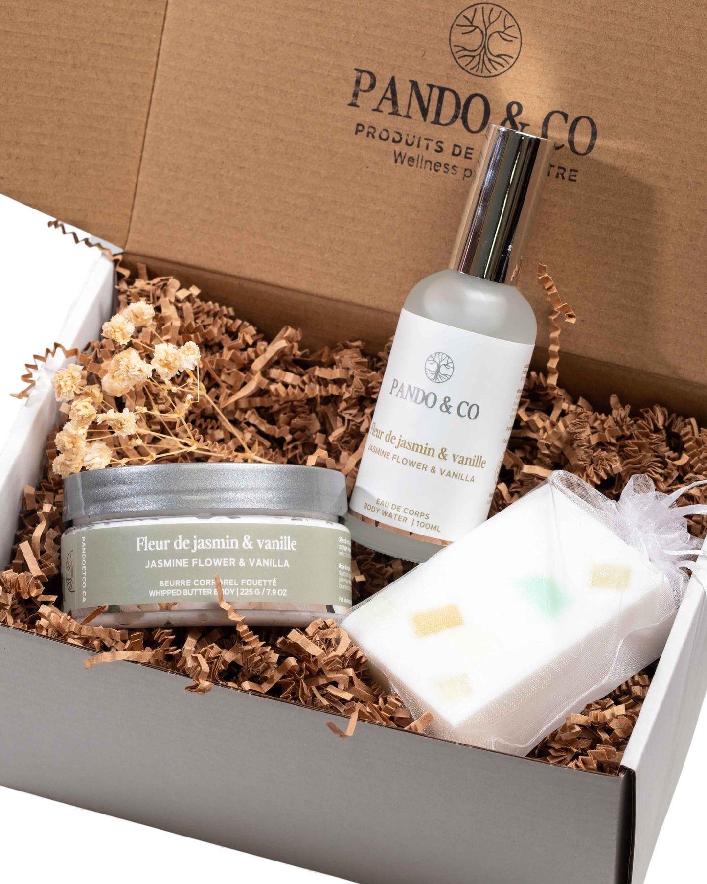 BOÎTE CADEAU - TRIO SOIN DU CORPS | Pando & CO