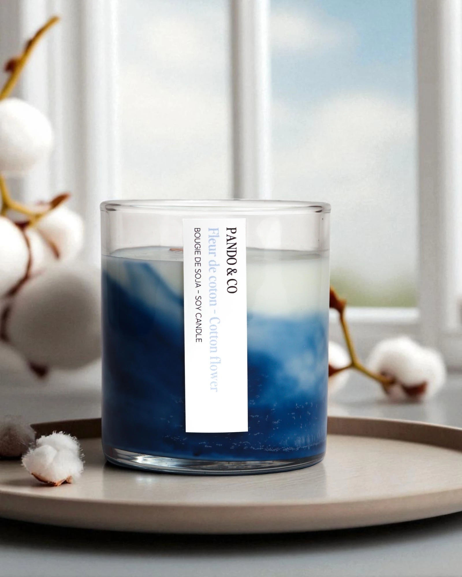 BOUGIE ARTISTE  FLEUR DE COTON - PANDO & CO