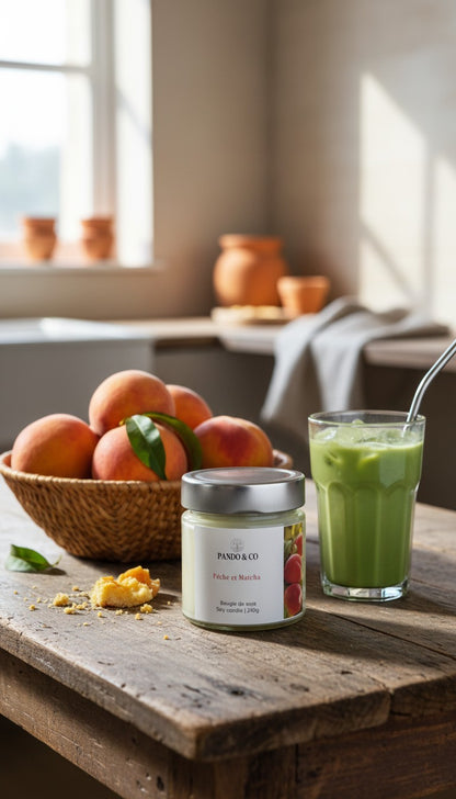 Bougie ergo Peche et Matcha