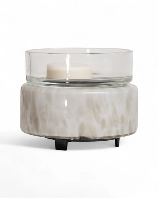 DIFFUSEUR 2 EN 1 | VERRE GRIS & BLANC - PANDO & CO 