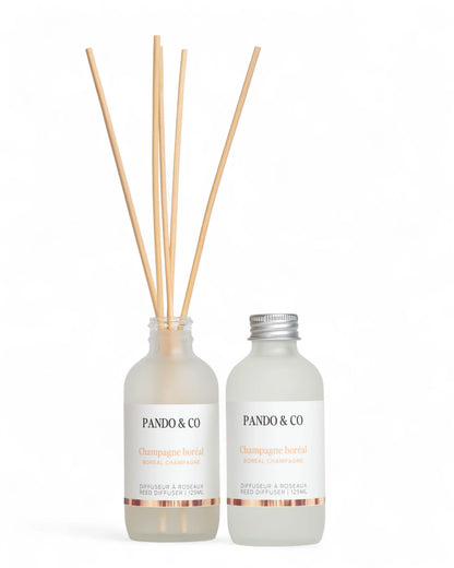 DIFFUSEUR À ROSEAUX - CHAMPAGNE BORÉAL | PANDO & CO