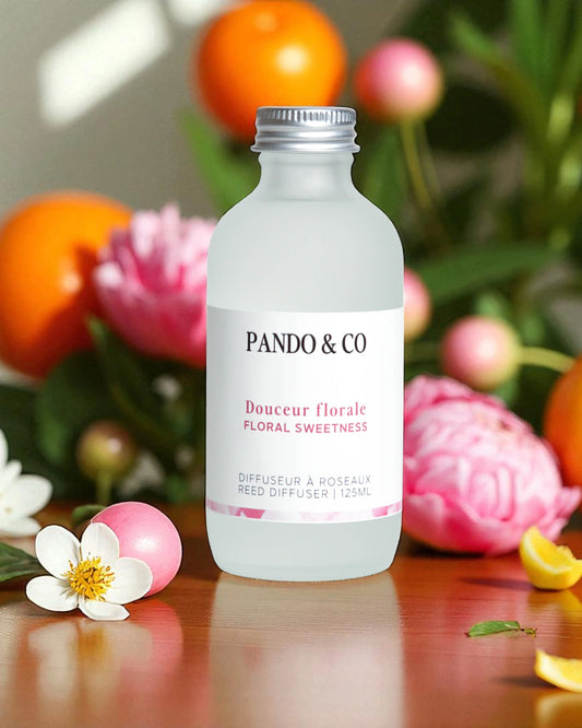 DIFFUSEUR A ROSEAUX - DOUCEUR FLORALE | PANDO & CO 