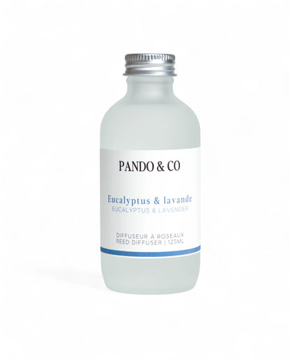 DIFFUSEUR A ROSEAUX - EUCALYPTUS & LAVANDE | PANDO & CO