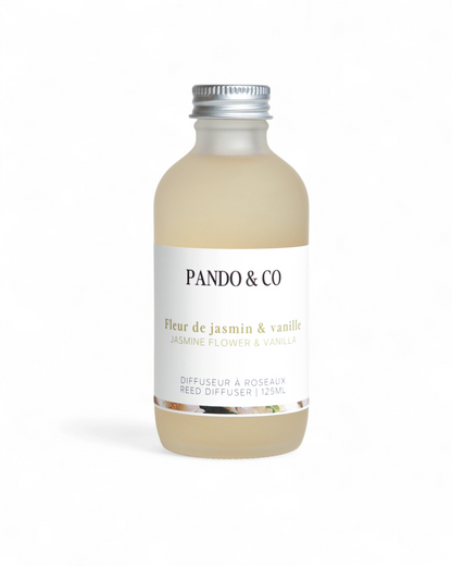DIFFUSEUR A ROSEAUX - FLEUR DE JASMIN & VANILLE | PANDO & CO