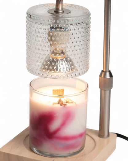 LAMPE CHAUFFE BOUGIE | VERRE & ARGENT - PANDO & CO