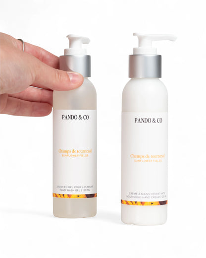 DUO SAVON & CRÈME À MAINS - CHAMPS DE TOURNESOL | PANDO & CO