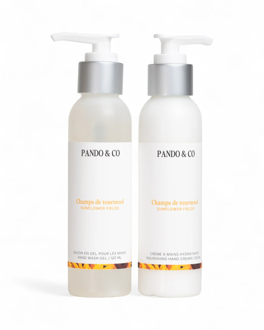 DUO SAVON & CRÈME À MAINS - CHAMPS DE TOURNESOL | PANDO & CO