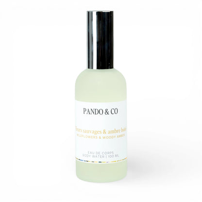 Eau de corps - Fleurs sauvages et ambre boisé