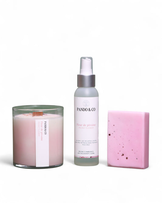 ENSEMBLE CADEAU | FLEUR DE PIVOINE - PANDO & CO