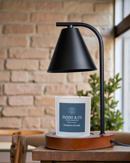 LAMPE CHAUFFE BOUGIE NOIRE - PANDO & CO