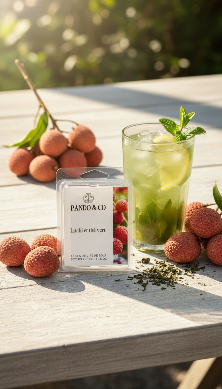Cubes de cires - Litchi et Thé vert