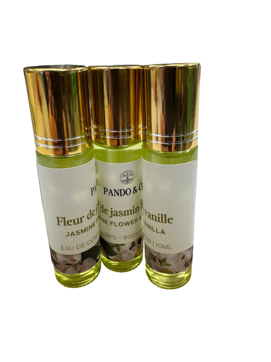 Roll-on Fleur de jasmin et vanille ( eau de corps) 10 ml