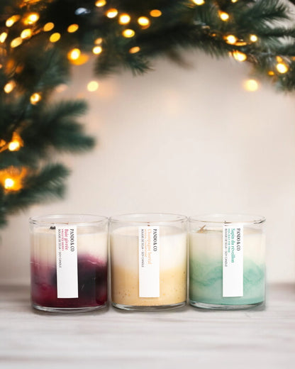 BOÎTE CADEAU - TRIO HIVERNAL BOUGIES ARTISTE | Pando & Co